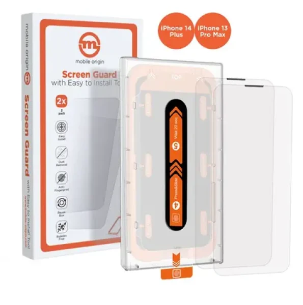 Mobile Origin Screen Guard ochranné sklo pre Apple iPhone 14 PLUS/13 Pro Max s aplikátorom / 2 ks (SGA-i14Plus-2pk)