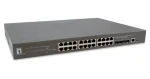 LevelOne GTP-2871 / Switch / 24x GbE PoE+ / 4X 10G SFP+ / PoE 400W / Managed L3 / 19" (GTP-2871)