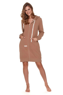 Dámsky župan 9756 wood - Doctornap kávová M