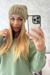 Čiapka s fleecom Paulina K227 khaki - Oliwier UNI