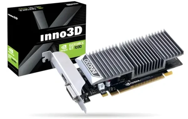 Inno3D GeForce GT 1030 2GB / GT1030 1227-1468MHz / 2GB GDDR5 6000MHz / 64bit / DVI-D + HDMI / pasívne (N1030-1SDV-E5BL)