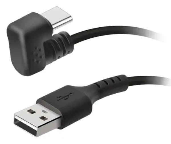 SBS čierna / Kábel USB-C na USB-A / 180 ° konektor / 10W / 1,8 m