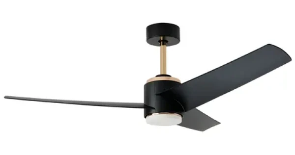 Immax NEO LITE BEAUTY SMART / LED svietidlo stropné s ventilátorom / 18 W / Wi-Fi / TUYA / ružové zlato-čierne (07280L)