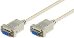 MicroConnect sériový kábel RS-232, D-SUB 9-pin (F) - D-SUB 9-pin (F) 2m biela (SCSENN2)