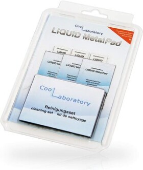 Coollaboratory Liquid MetalPad - 3xCPU + čistiaca sada / 38 x 38 mm / 3 Ks (MetalPad 3xCPU 1xRS)