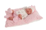 Antonio Juan 3348 LUNA - spiaca realistická bábika bábätko s mäkkým látkovým telom - 42 cm