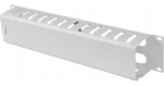 Lanberg Káblový organizér 19" 2U typ A šedý / Organizér káblov / so záslepkou (AK-1705-S)