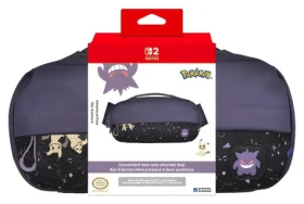 HORI Adventure Pack Gengar Mimikyu / Taška cez rameno pre Nintendo Switch 2 / Motív Pokémon / Nastaviteľný popruh