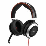 JABRA Evolve 80 čierno-strieborná / Pre callcentrá / Stereo / MS (7899-823-189)