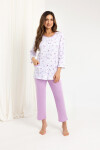 Regina 723 7/8 2XL-3XL Z25/26 dámske pyžamo bez zipsu modrá 3xl
