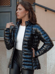 Dámska prešívaná prechodná bunda so stojačikom BUSY BEE black FashionStreet TY4538 M