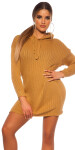 Sexy KouCla XXL knit minidress with hoodie Einheitsgroesse