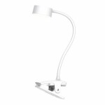 Solight WO3001-W LED stolná nabíjacia lampička biela / 2W / 210lm / 3CCT / clip (8592718037048)