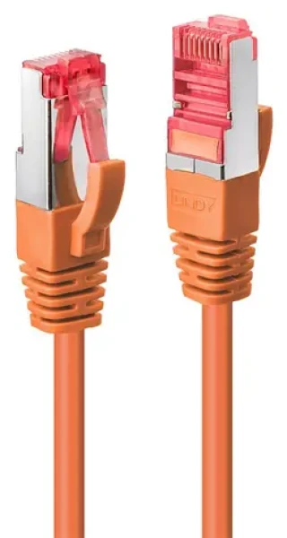 Lindy S/FTP Cat6 3M oranžová / Patch kábel / RJ45-RJ45 / PVC (47810)