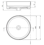 DEANTE - Okrúhle biele keramické umývadlo na dosku CGR_6U4S