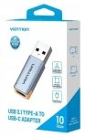 Vention USB-C na USB-A modrá / Redukcia USB / USB 3.1 / 10 Gbit/s / OTG / hliník (CUAH0)
