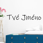 Veselá Stena Samolepka Vlastný text - Ink free Farba: modrá, Veľkosť: 40 x 6 cm