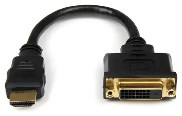 StarTech Adaptér HDMI - DVI-D čierna / Redukcia / 0,2 m / 1920 x 1200 px (HDDVIMF8IN)