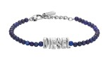 Diesel Korálkový unisex náramok s modrým achátom DX1544040