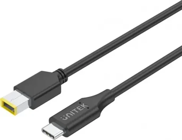 Unitek C14115BK-1.8M čierna / Napájací kábel / USB-C - DC-in / pre notebooky Lenovo / 1,8 m (C14115BK-1.8M)