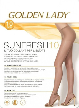 Pančuchy Golden Lady Sunfresh 10 den 2-5 gobi/odc.béžová 5-XL