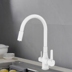 INVENA - Drezová batéria s filtrom Glamour Trend, biela BZ-02-F02-V