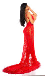 Soo Seductive! open back lace Red Carpet Dress Red Einheitsgroesse