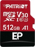 Patriot EP Series MicroSDXC 512 GB Class 10 UHS-I/U3 A1 V30 (PEF512GEP31MCX)