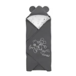 Hauck Zavinovacia deka do autosedačky a kočíka Snuggle Mickey Mouse Anthracite (HK710104)