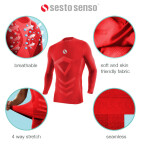 Sesto Senso Thermo Top dlhým rukávom CL40 Red