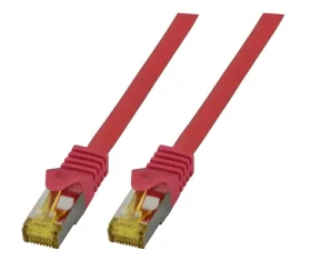 EFB červená / Patch kábel / Cat6A S/FTP / 1,5 m / RJ-45 / LSZH / PoE (MK7001.1,5R)