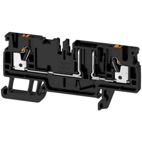 Weidmüller 2466530000 istiace svorka 5.10 mm pružinová svorka čierna 50 ks; 2466530000