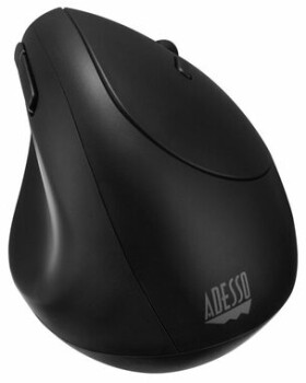 Adesso iMouse V10 mini čierna / bezdrôtová vertikálna ergonomická myš / optická / 1600DPI / 6 tlačidiel / 2.4GHz (iMouse V10)