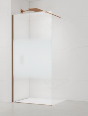 Sprchová zástena SAT Walk-in 120 cm brúsený rose gold SATBWI120MPPRRG SATBWI120MPPRRG