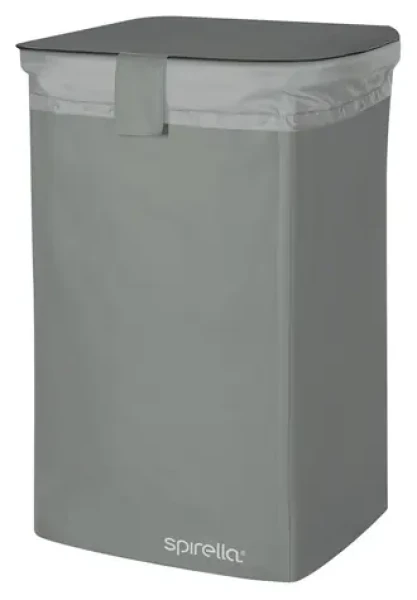 Spirella CLASSIC L kôš na bielizeň 50 L šedá / polyester / uzatvárateľný