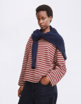 Armedangels Frankaa Maarlen Stripe 3677 velvet red-honey reed XS