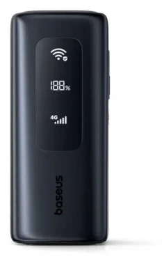 Baseus EnerGeek GX11 čierna / Powerbanka / MiFi hotspot / 20000 mAh / 67W (6932172695743)