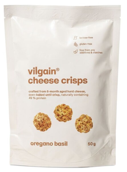 Vilgain Syrové chrumky – oregano a bazalka 50 g