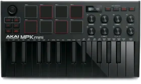 AKAI MPK Mini MK3 Ovládacia klávesnica Pad kontrolér MIDI USB čierna / dopredaj (MPKMINI3B)