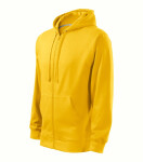 Trendy mikina na zips Pánske žlté S