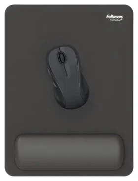 Fellowes BREYTA XL čierna / Podložka pod myš a zápästie / silikónová výplň / Microban / 280 × 210 mm