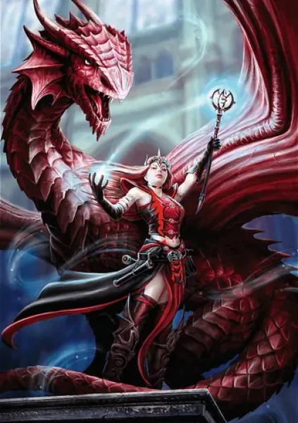 Trefl - Puzzle - Premium PLUS Fantasy Collection: Šarlátový mág