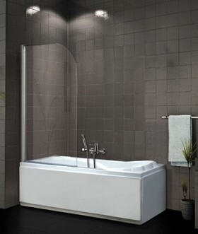 H K - Vaňová zástena PURE V1 75x140 - jednodielna, číre sklo PUREV175