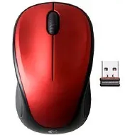 Logitech Wireless Mouse M235 červená / optická myš / 3 tlačidlá / 1000dpi (910-002496)