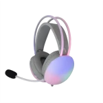 White Shark GH-2342 Firefly biela / Herný Headset / 2.1m / 2 x 3.5mm + USB / RGB / PC Mac Xbox PS4/PS5 (FIREFLY-W)