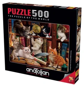 ANATOLIAN Puzzle Mačičky v knižnici