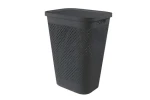 Curver Pure tmavo šedý / Kôš na bielizeň s vekom / 55 l / Recyklovaný plast (263505)