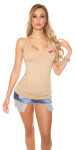 Trendy KouCla Tanktop with bows Einheitsgroesse