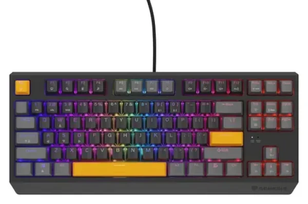 Genesis Thor 230 TKL RGB Outemu Red šedá / Herná klávesnica / Mechanická / US layout / USB (NKG-2081)