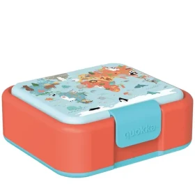 Quokka Detský desiatový box mapy / Olovrantový box / 1 l / plast